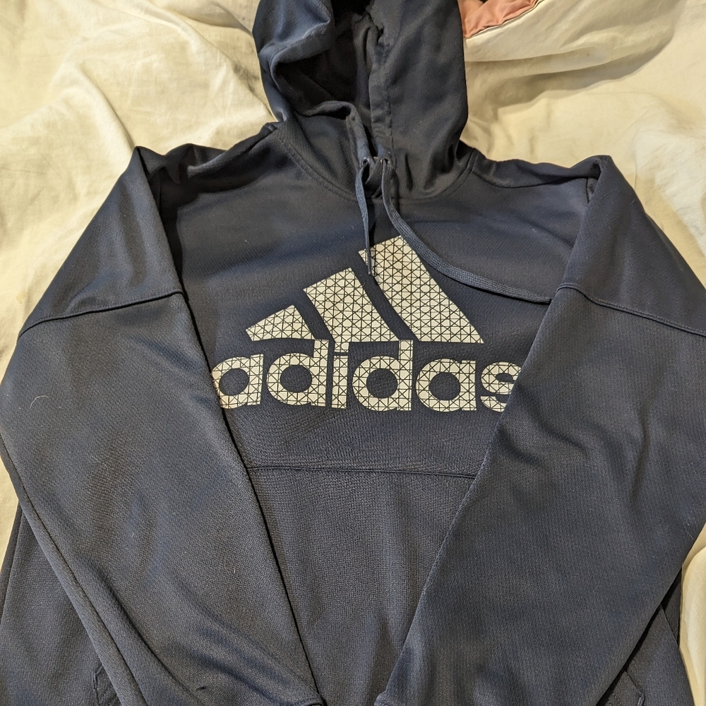 Adidas Climawarm hooded sweatshirt sz L